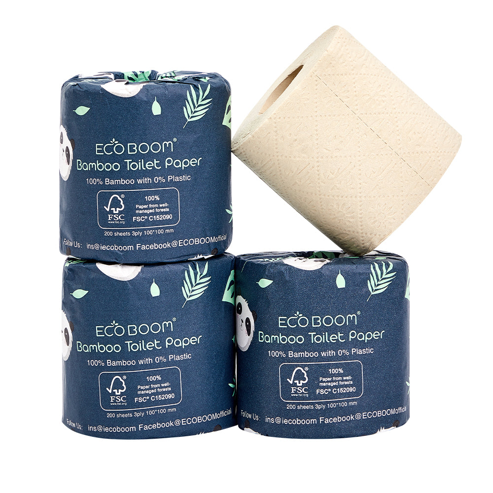 Eco Boom Biodegradable Toilet Paper Rolls (24 Rolls)