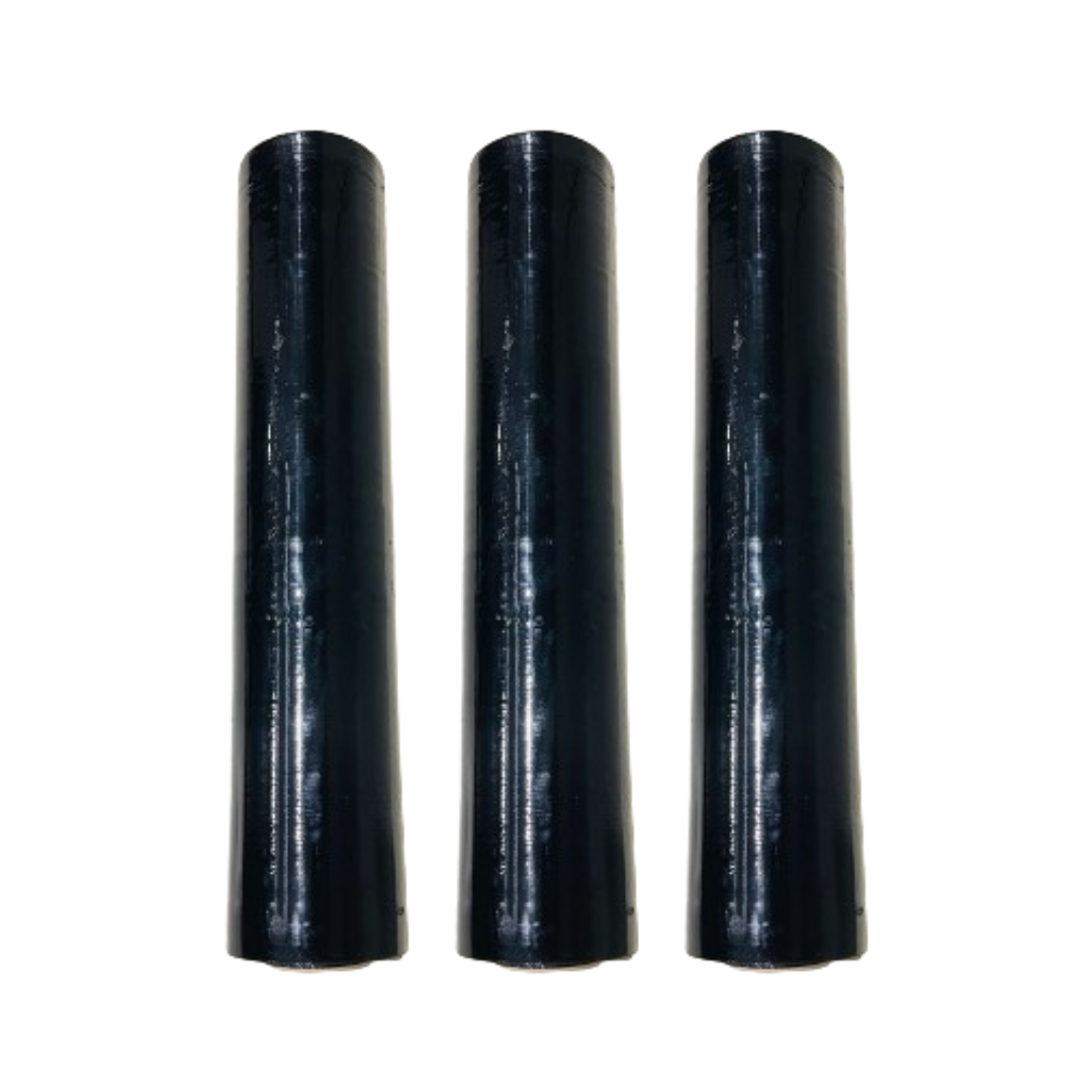 Black Shrink Wrap Rolls Strong Pallet Stretch Packing Cling Film