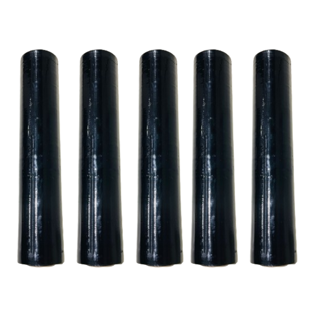 Black Shrink Wrap Rolls Strong Pallet Stretch Packing Cling Film