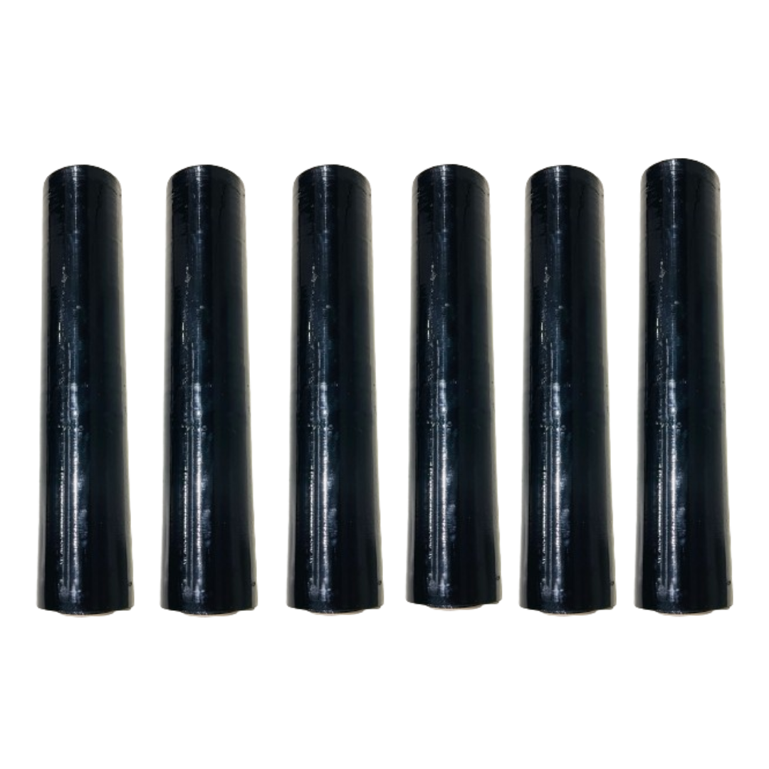 Black Shrink Wrap Rolls Strong Pallet Stretch Packing Cling Film