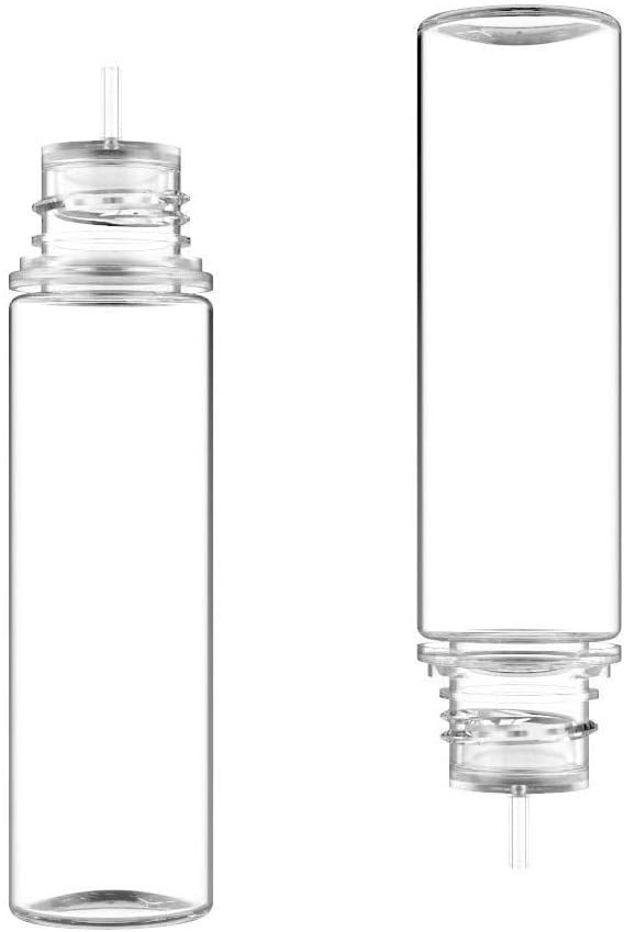 60ml Clear Empty Transparent Bottles (Pack of 5)