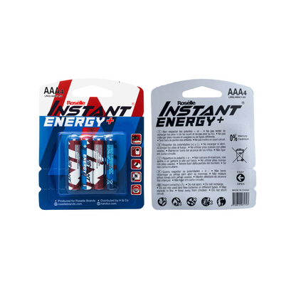 Roselle Instant Energy+ AAA Batteries LR03/AM4/1.5V