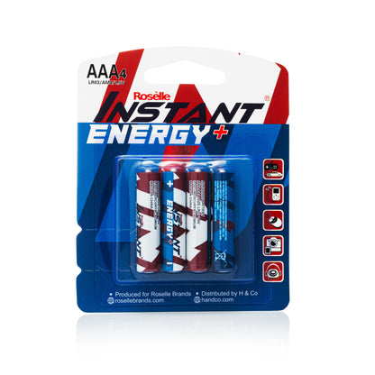 Roselle Instant Energy+ AAA Batteries LR03/AM4/1.5V