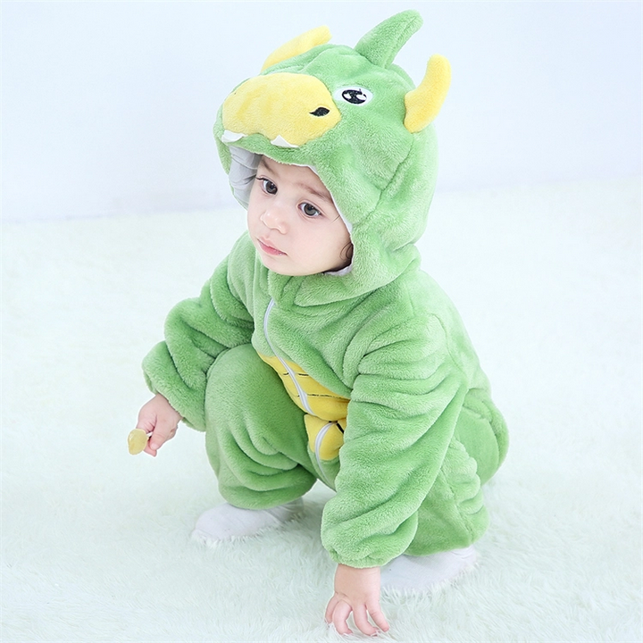 Jumpsuits Flannel Baby Boys' One-Piece Rompers Children Hooded Animal Clothing Girls Cosplay